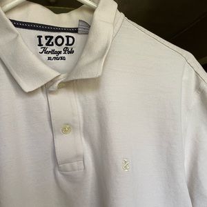XL IZOD white/cream polo